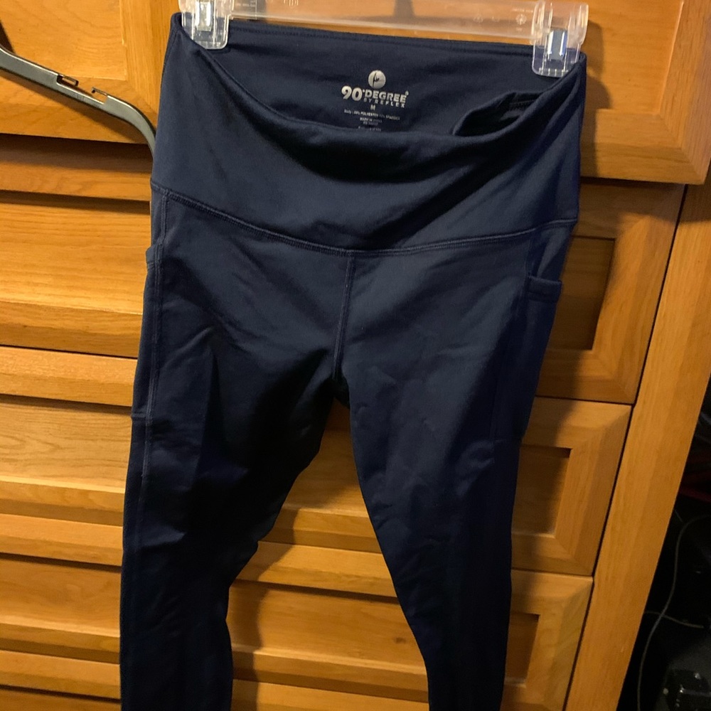 Fleece lined leggings (Navy blue)